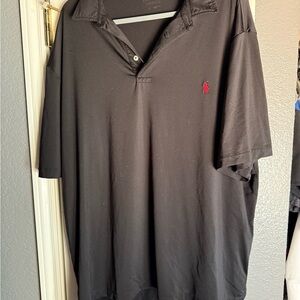 Polo by Ralph Lauren Men's Polo Shirt in Black with Red Logo